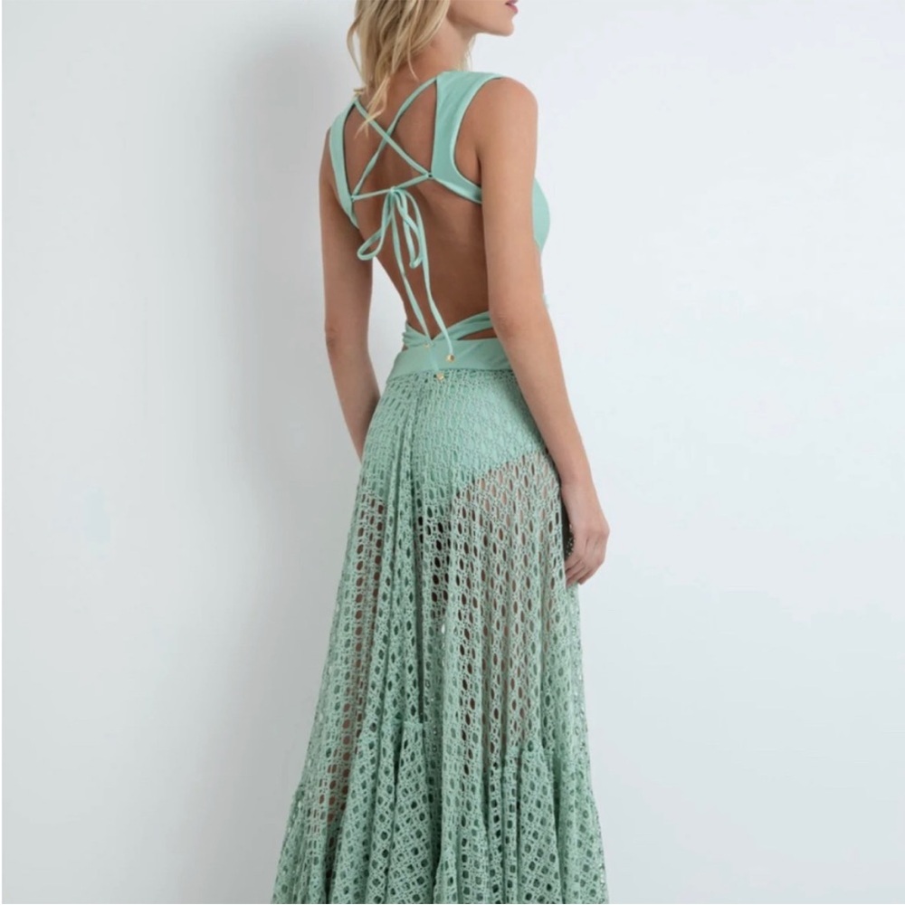 V-Neck Midi Length Dress w/ Tags